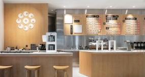 奶茶店空間設(shè)計實景圖,奶茶店空間設(shè)計效果圖