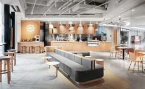 奶茶店空間設(shè)計案例圖,奶茶店空間設(shè)計實景圖