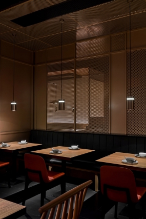 餐館設(shè)計實景圖,餐館設(shè)計案例圖