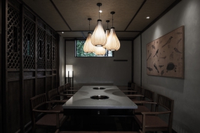 火鍋店設計案例圖,火鍋店設計布局圖