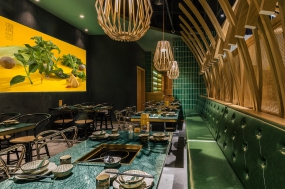 火鍋店空間設(shè)計圖片,火鍋店空間設(shè)計實景圖