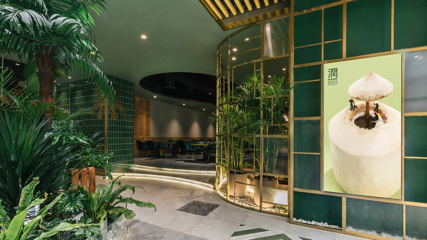 火鍋店設計案例圖,火鍋店設計布局圖