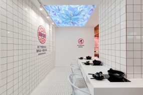 火鍋店裝修設計圖片,火鍋店裝修設計實景圖