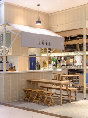 快餐店空間設(shè)計圖片, 快餐店空間設(shè)計實景圖