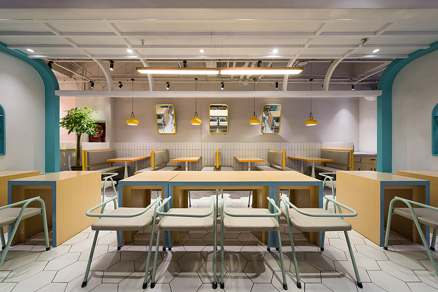 土豆粉店設計案例圖,土豆粉店設計布局圖
