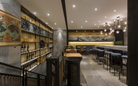 快餐店裝修設(shè)計案例圖,快餐店設(shè)計效果圖