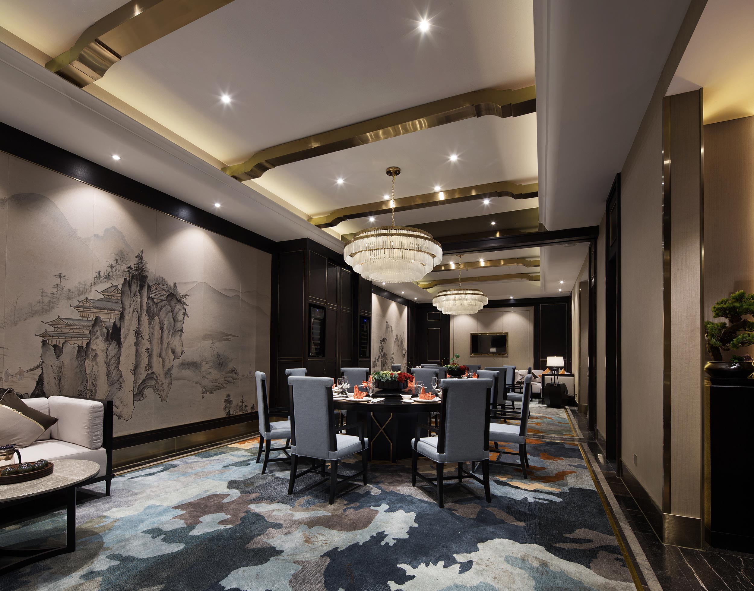 飯店裝修設(shè)計(jì)布局圖,飯店設(shè)計(jì)效果圖