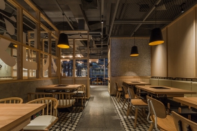 快餐店裝修設計布局圖, 快餐店設計效果圖