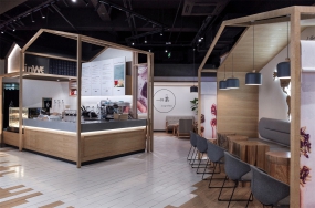 奶茶店空間設(shè)計案例圖,奶茶店空間設(shè)計布局圖