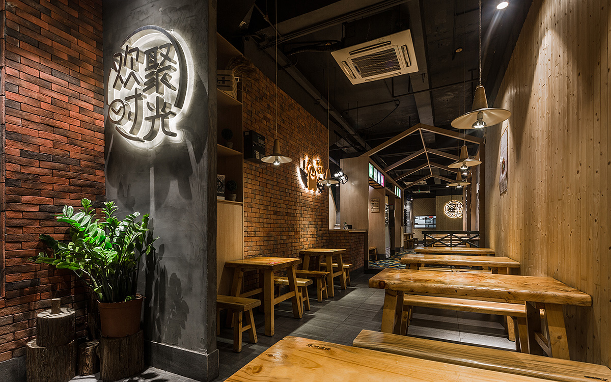 燒烤店裝修設(shè)計(jì)實(shí)景圖,燒烤店裝修設(shè)計(jì)圖片