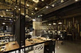 火鍋店店面裝修設(shè)計案例圖,火鍋店店面裝修設(shè)計布局圖