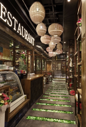 火鍋店店面設計效果圖,火鍋店店面設計實景圖