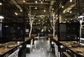 火鍋店店面裝修設(shè)計實景圖,火鍋店店面裝修設(shè)計圖片