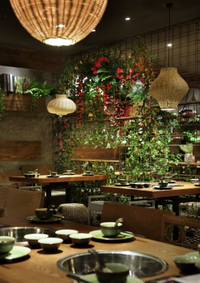 火鍋店店面裝修設(shè)計實景圖,火鍋店店面裝修設(shè)計圖片