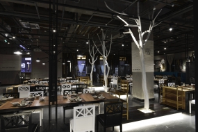 火鍋店空間設(shè)計實景圖,火鍋店空間設(shè)計圖片