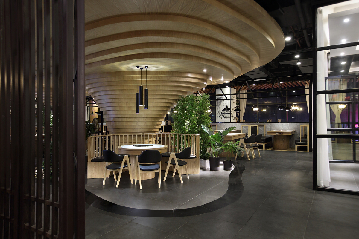 火鍋店裝修設(shè)計(jì)案例圖,火鍋店裝修設(shè)計(jì)布局圖