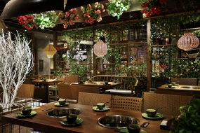 火鍋店店面設(shè)計案例圖,火鍋店店面裝飾效果圖