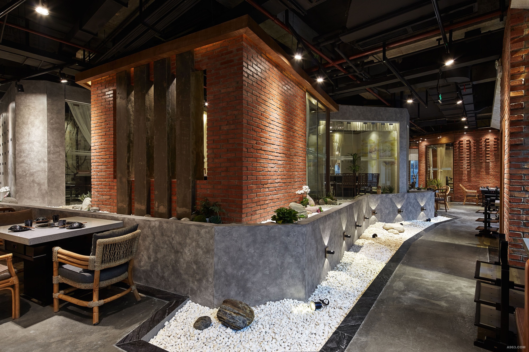  火鍋店裝飾圖片,火鍋店空間設(shè)計(jì)效果圖
