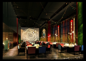 火鍋店設(shè)計實景圖, 火鍋店設(shè)計圖片