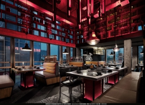 火鍋店設(shè)計實景圖, 火鍋店設(shè)計圖片