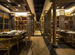 火鍋店設(shè)計實景圖,火鍋店設(shè)計圖片
