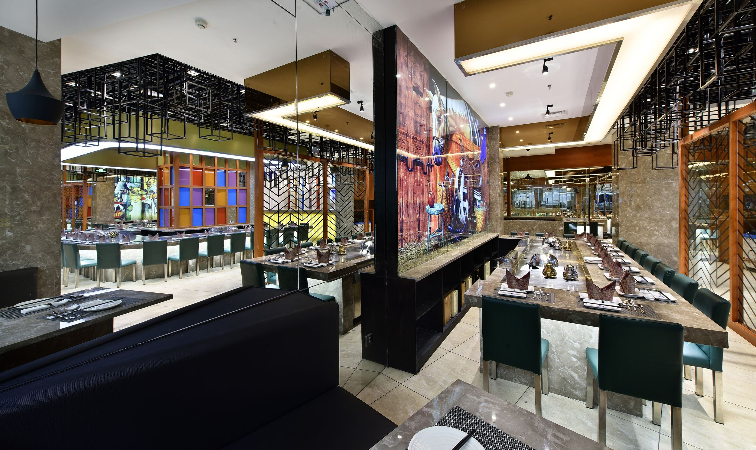 鐵板燒店空間設(shè)計(jì)布局圖,鐵板燒店空間設(shè)計(jì)實(shí)景圖