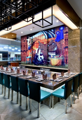 鐵板燒店空間設(shè)計(jì)實(shí)景圖,鐵板燒店空間設(shè)計(jì)圖片