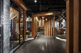 火鍋店空間設(shè)計布局圖,火鍋店空間設(shè)計實景圖