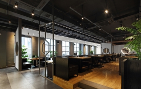 火鍋店店面裝飾設計效果圖,火鍋店店面裝飾設計布局圖