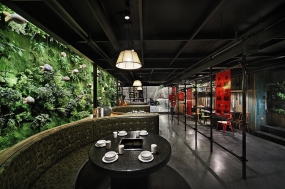 火鍋店店面裝飾布局圖,火鍋店店面裝飾實景圖