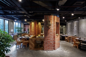 烤肉店裝修設(shè)計(jì)效果圖,烤肉店裝修設(shè)計(jì)布局圖