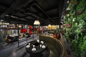 火鍋店店面空間設(shè)計(jì)布局圖, 火鍋店店面空間設(shè)計(jì)圖片