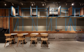 簡約快餐店空間設(shè)計(jì)布局圖,簡約快餐店設(shè)計(jì)效果圖