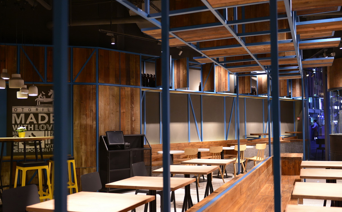 簡約快餐店裝飾效果圖,簡約快餐店裝飾案例