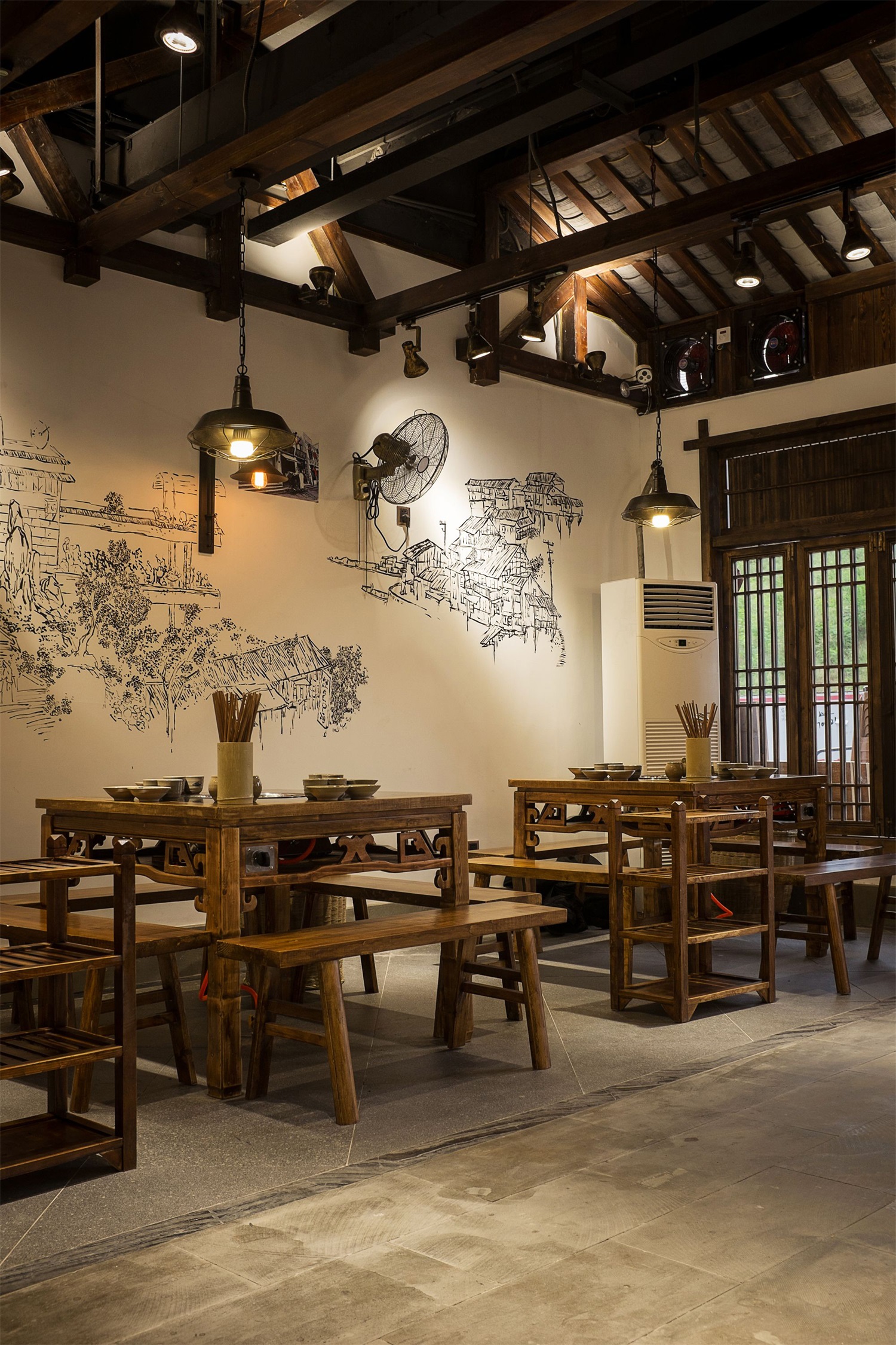 火鍋店設(shè)計(jì)圖片,火鍋店裝修設(shè)計(jì)效果圖