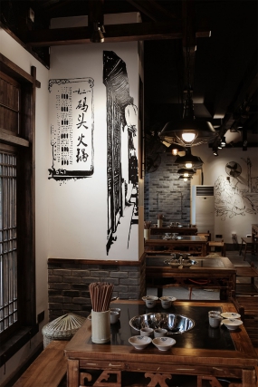 火鍋店空間設(shè)計布局圖,火鍋店空間設(shè)計實景圖