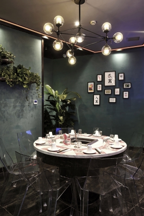 重慶火鍋店裝飾效果圖,重慶火鍋店裝飾布局圖