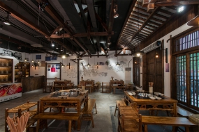 火鍋店空間設(shè)計實景圖,火鍋店空間設(shè)計圖片