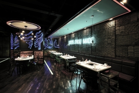 重慶火鍋店設(shè)計布局圖,重慶火鍋店設(shè)計實景圖