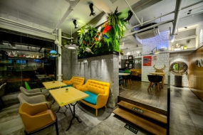 快餐店裝修設(shè)計布局圖,快餐店裝修設(shè)計實景圖