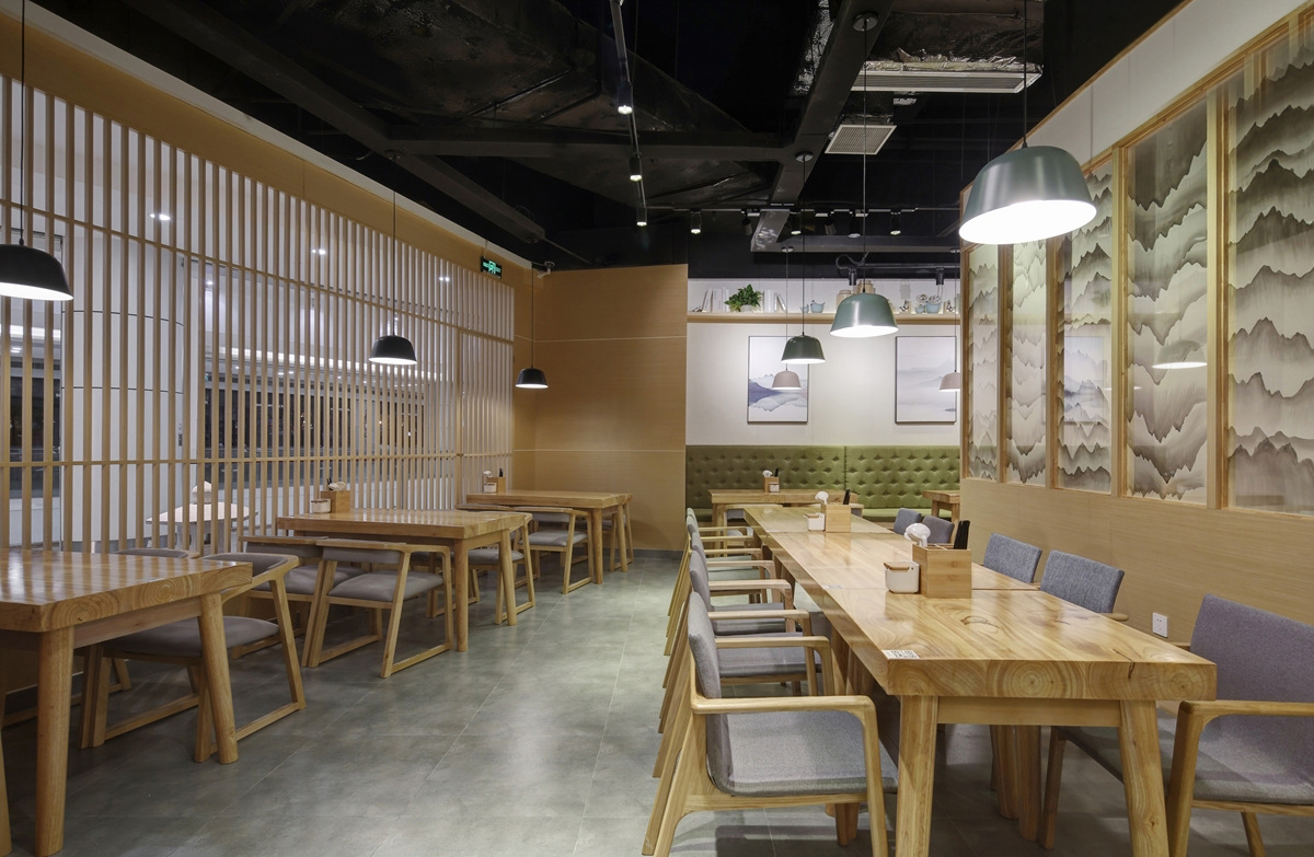 日式快餐店空間設(shè)計(jì)布局圖,日式快餐店設(shè)計(jì)效果圖