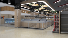 食品超市裝飾案例圖