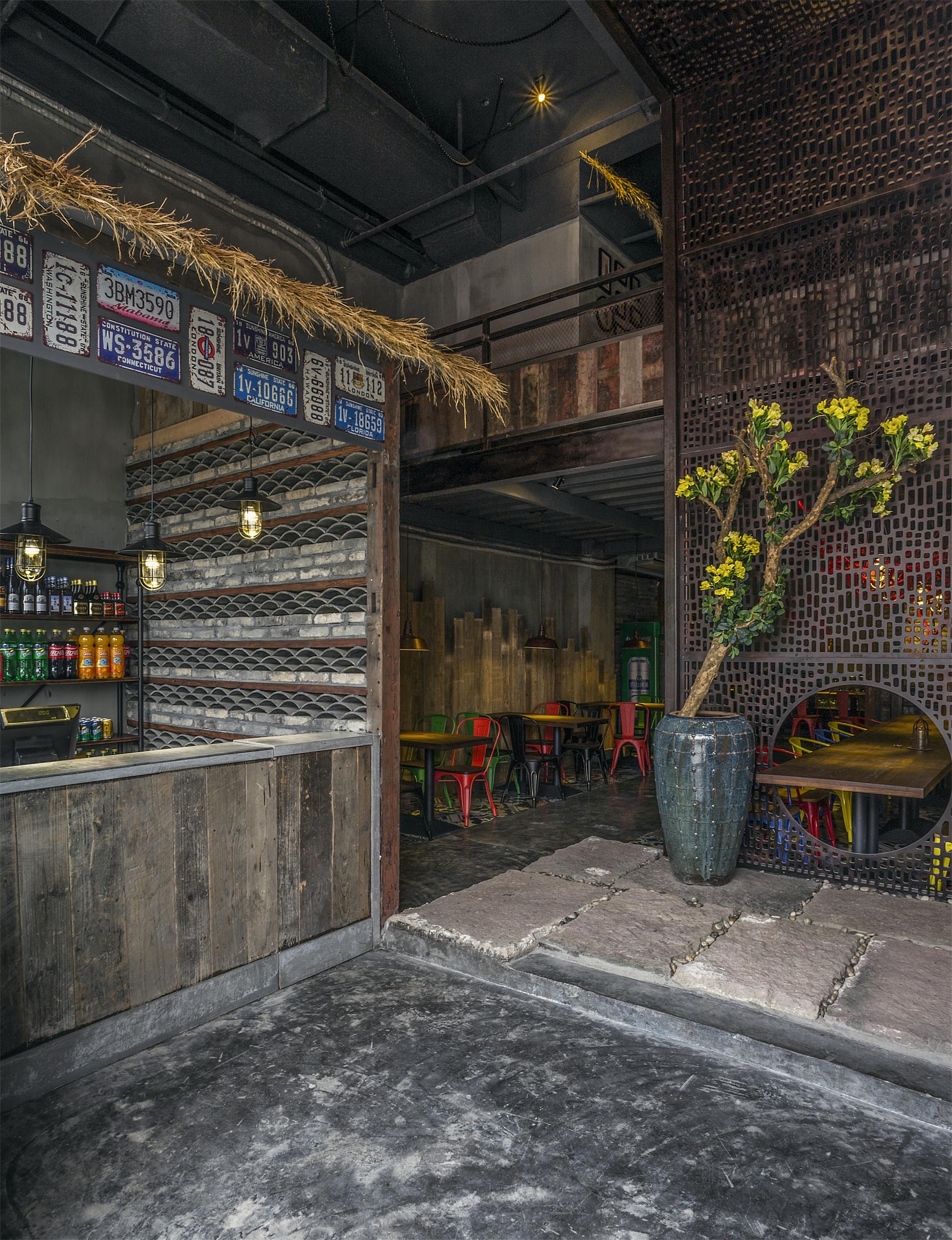 快餐店裝修設計布局圖,快餐店空間設計效果圖