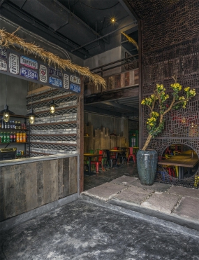 快餐店空間設(shè)計效果圖
