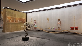 絲綢文化展示館裝飾效果圖,文化展示館裝飾效果圖