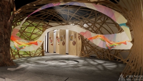 絲綢文化展示館設計效果圖,絲綢文化展示館效果圖
