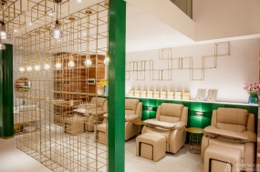 美甲店空間設(shè)計效果圖,美甲店裝飾圖片