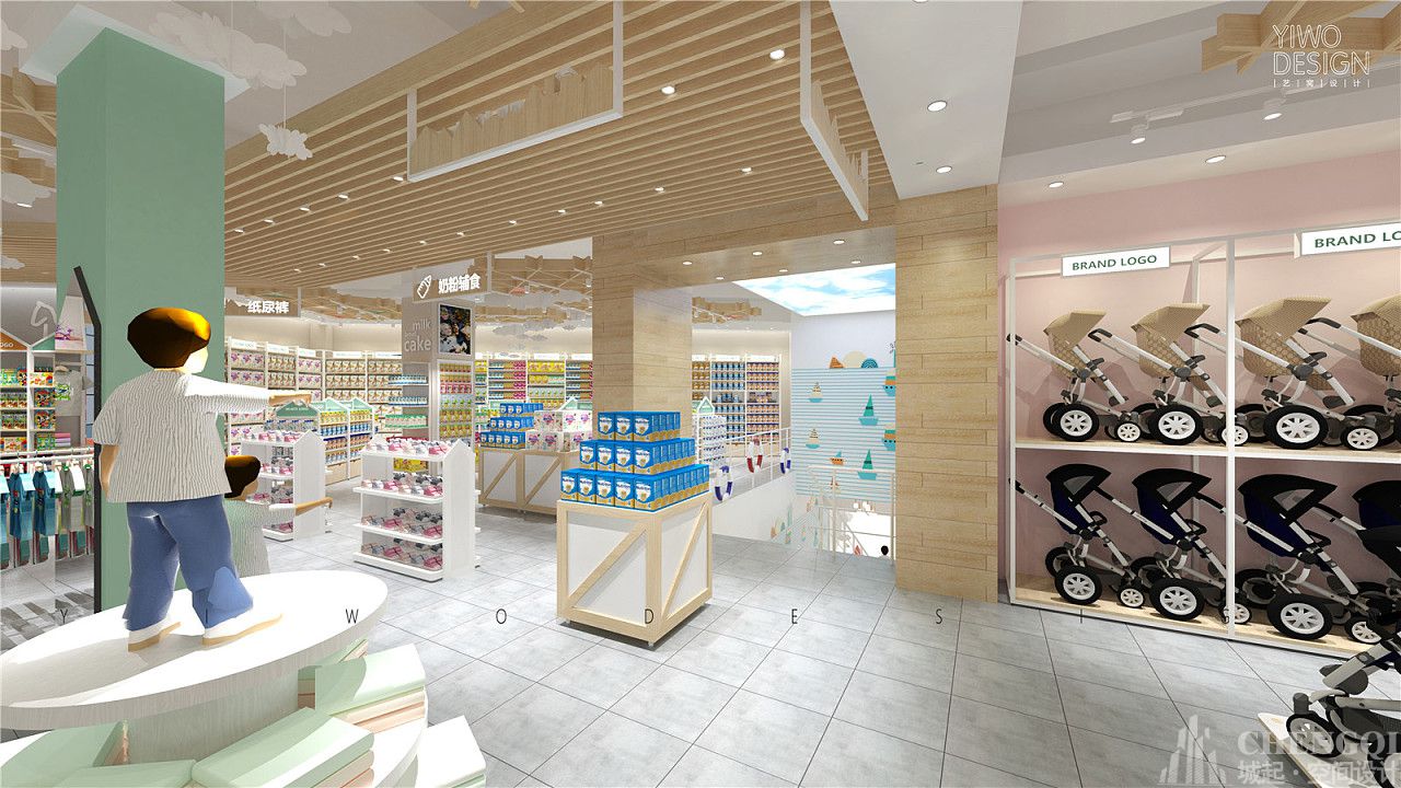 孕嬰店空間設計圖片,孕嬰店空間設計實景圖