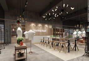 服裝專(zhuān)賣(mài)店空間裝飾布局圖