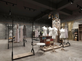 服裝專(zhuān)賣(mài)店空間裝飾布局圖